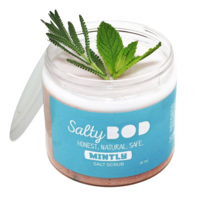 Mintly Salt Scrub - 4oz - vegan - Image 2