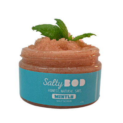 Mintly Salt Scrub - 4oz - vegan