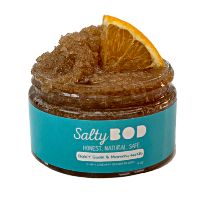 body scrub and baby bath soak